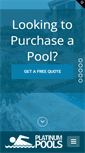 Mobile Screenshot of platinumpools.com
