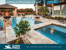 Tablet Screenshot of platinumpools.com
